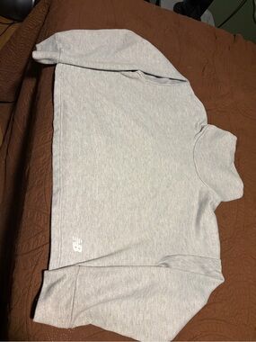 New Balance Heather Gray Mock Neck Pullover